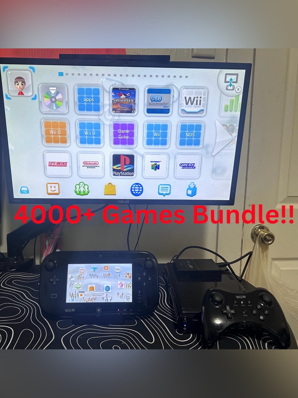 Nintendo Wii U (32gb) Complete Bundle + 1TB